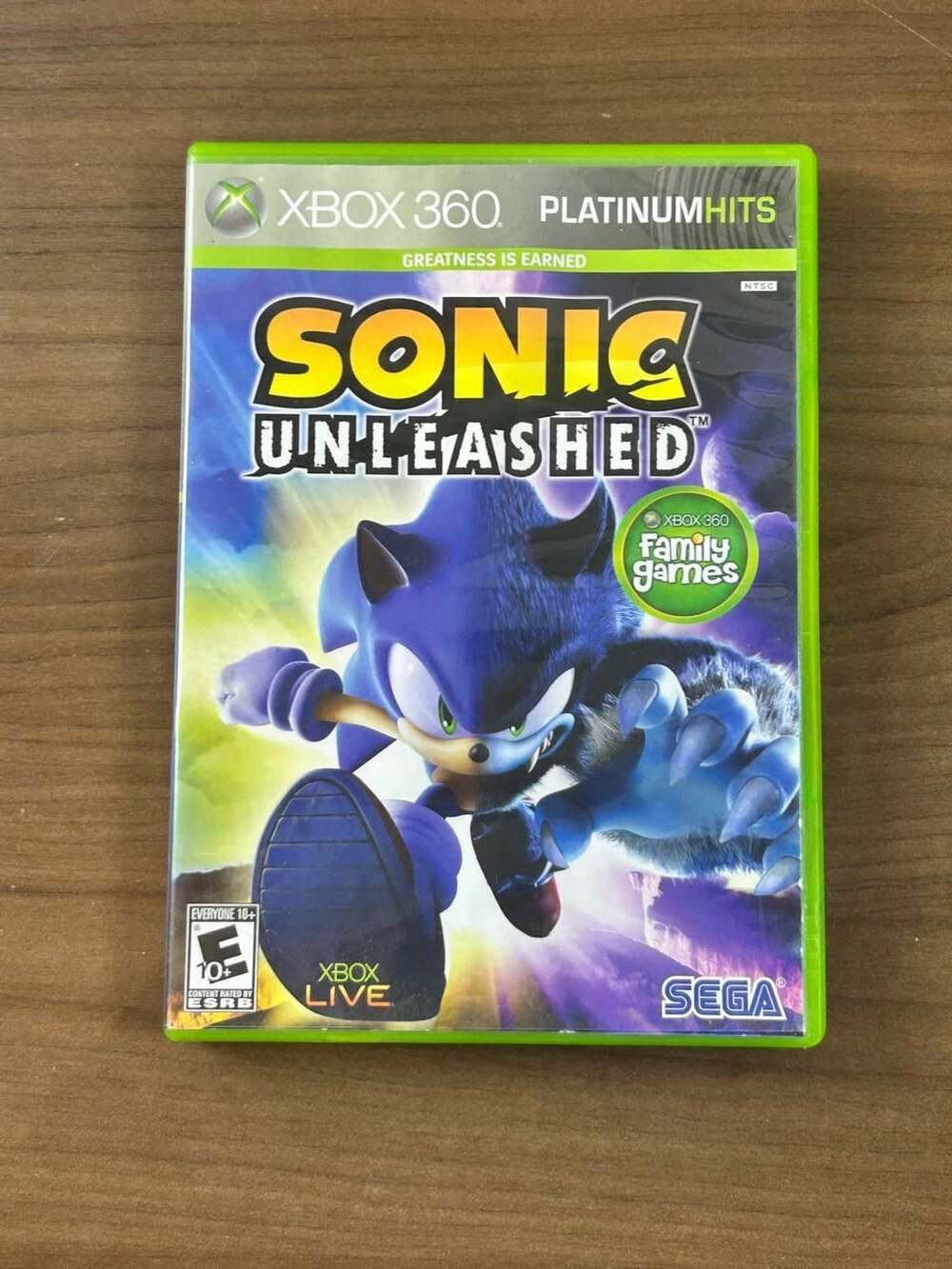 Sonic Unleashed Platinum Hits Xbox 360 CIB Complete w/ Manual Case Disc SEGA